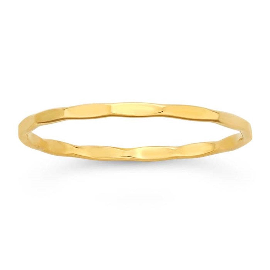 Stackable Hammered Rings