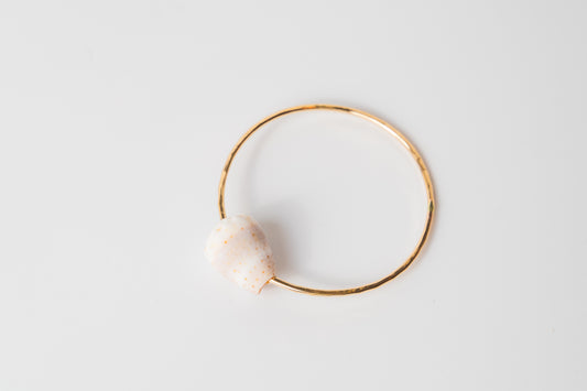 White Out Shell Bangle