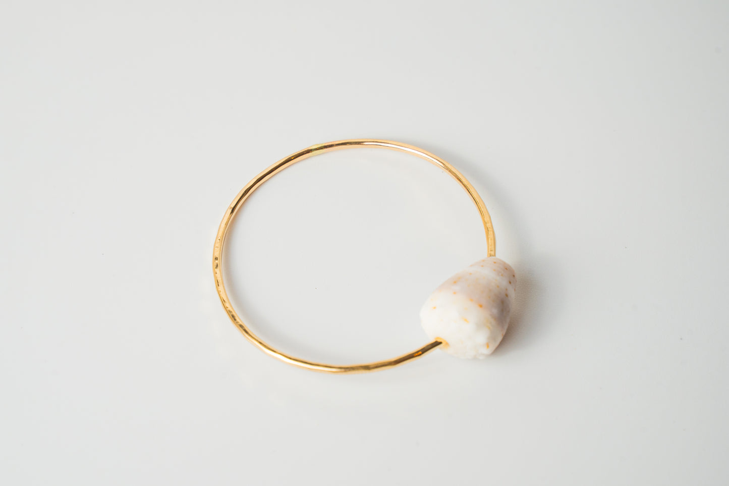 White Out Shell Bangle