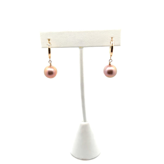 Classic Girl Pink Edison Pearl Earrings